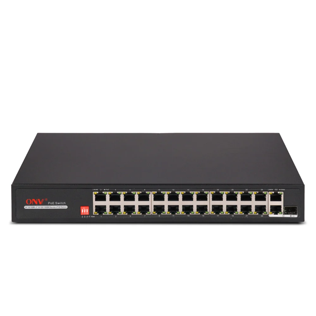 24-Port PoE Switch + 2 Uplink Ports + 1 SFP Slot